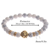 Perles de pierre naturelle Agat Bracelet Lion