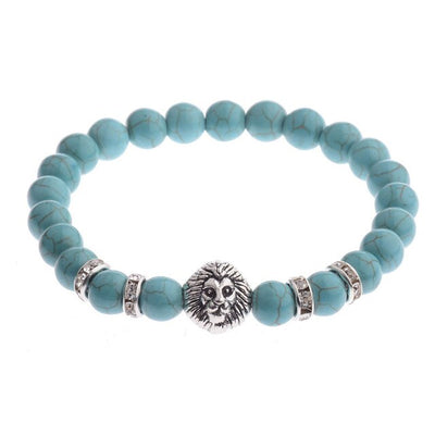 Perles de pierre naturelle Agat Bracelet Lion